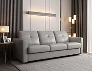 Khaki Leather Sofa bed AC nuit